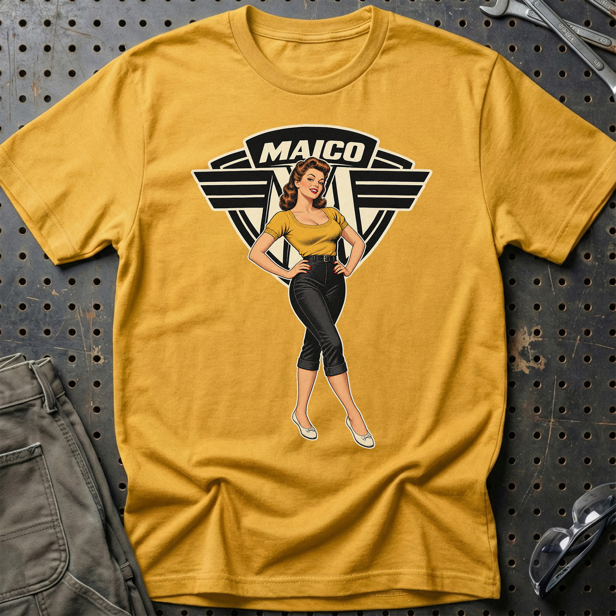 
Produktbillede af Maico Retro Pinup T-Shirt