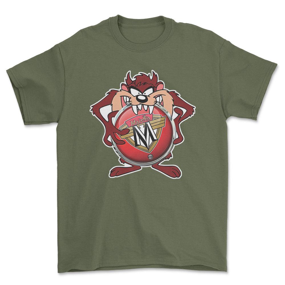 Maico TAZ Unisex T-Shirt , Bomuld-Beklædning-Maico-Grøn Militær-S-Forside-Garage Culture Shop- garage - man cave - merchandise