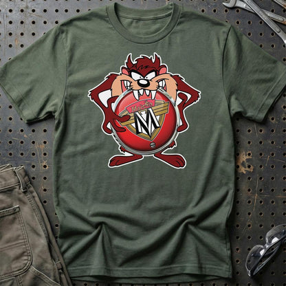 Maico TAZ Unisex T-Shirt , Bomuld-Beklædning-Maico-Grøn Militær-S-Garage Culture Shop- garage - man cave - merchandise
