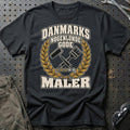 Maler – Danmarks Nogenlunde Gode T-Shirt-Beklædning-Garage Culture-Sort-S-Garage Culture Shop- garage - man cave - merchandise