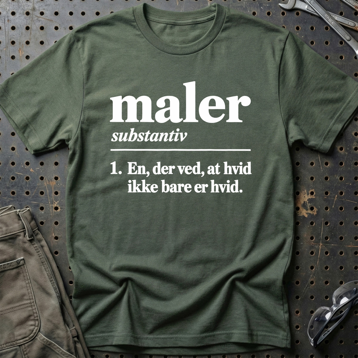
Maler – Definition T-Shirt – Grøn Militær