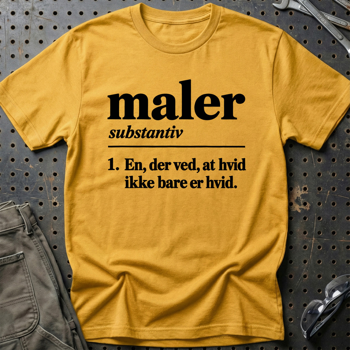 
Maler – Definition T-Shirt – Guld