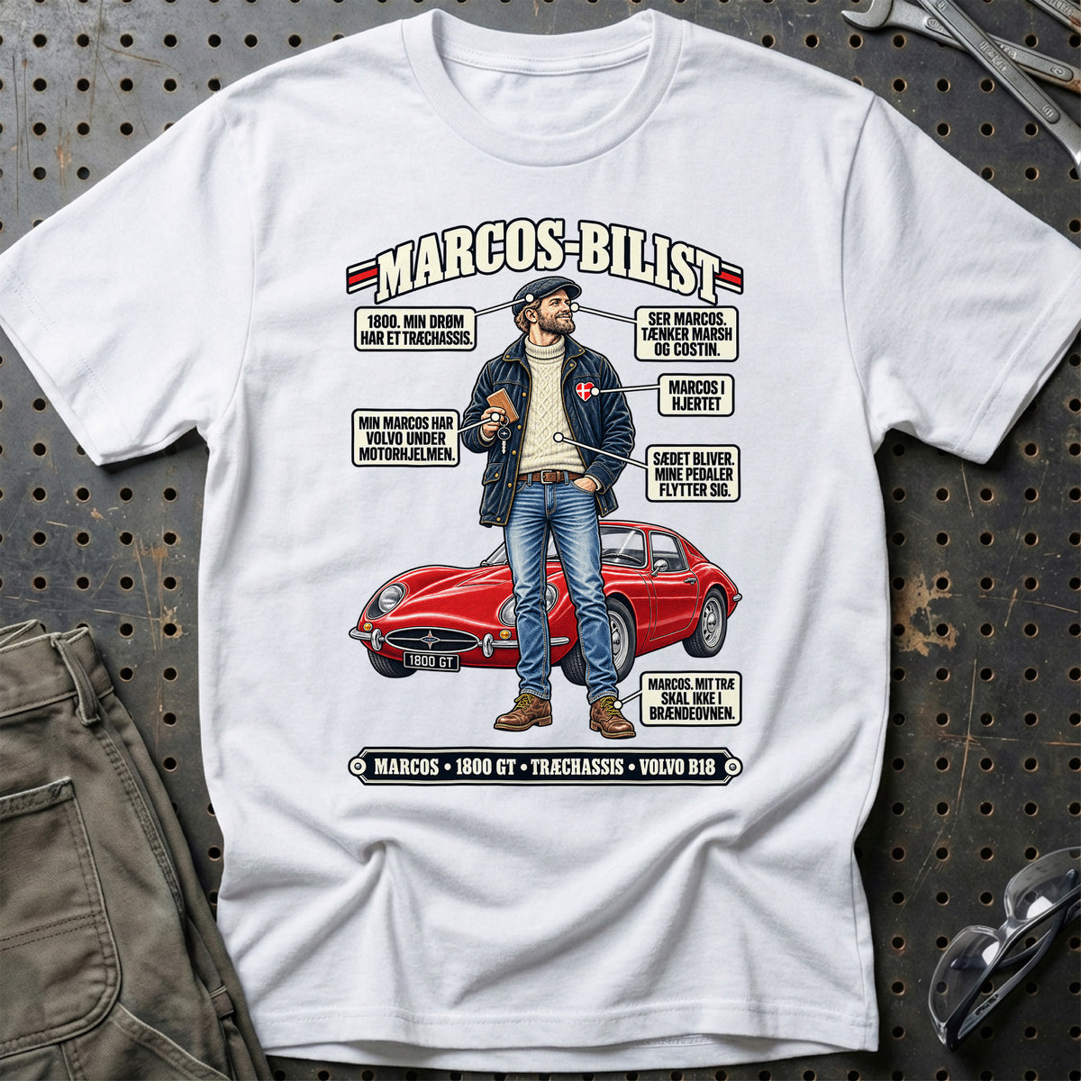 
Marcos-Bilist T-Shirt – Hvid