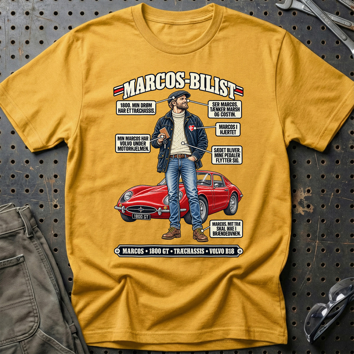 
Marcos-Bilist T-Shirt – Guld