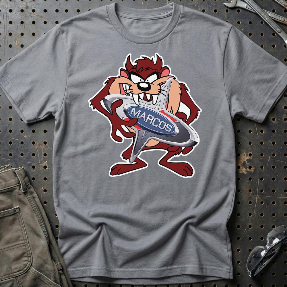 Marcos TAZ T-Shirt-Beklædning-Marcos-Grå Sport-S-Garage Culture Shop- garage - man cave - merchandise