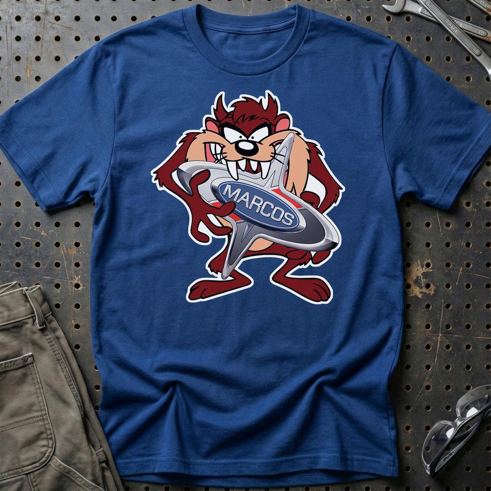 Marcos TAZ T-Shirt-Beklædning-Marcos-Blå Royal-S-Garage Culture Shop- garage - man cave - merchandise