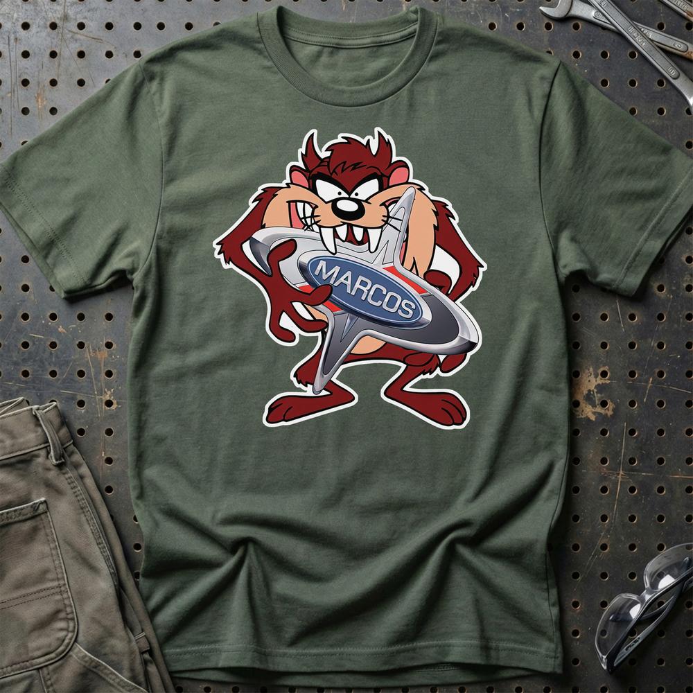 Marcos TAZ T-Shirt-Beklædning-Marcos-Grøn Militær-S-Garage Culture Shop- garage - man cave - merchandise