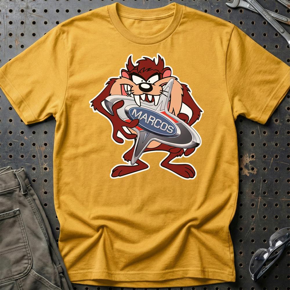 Marcos TAZ T-Shirt-Beklædning-Marcos-Guld-S-Garage Culture Shop- garage - man cave - merchandise