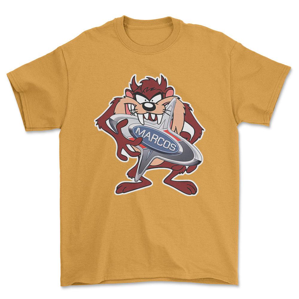Marcos TAZ Unisex T-Shirt , Bomuld-Beklædning-Marcos-Guld-S-Forside-Garage Culture Shop- garage - man cave - merchandise