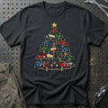 
Marmon Juletræ Christmas Tree Unisex T-Shirt – Sort – print foran