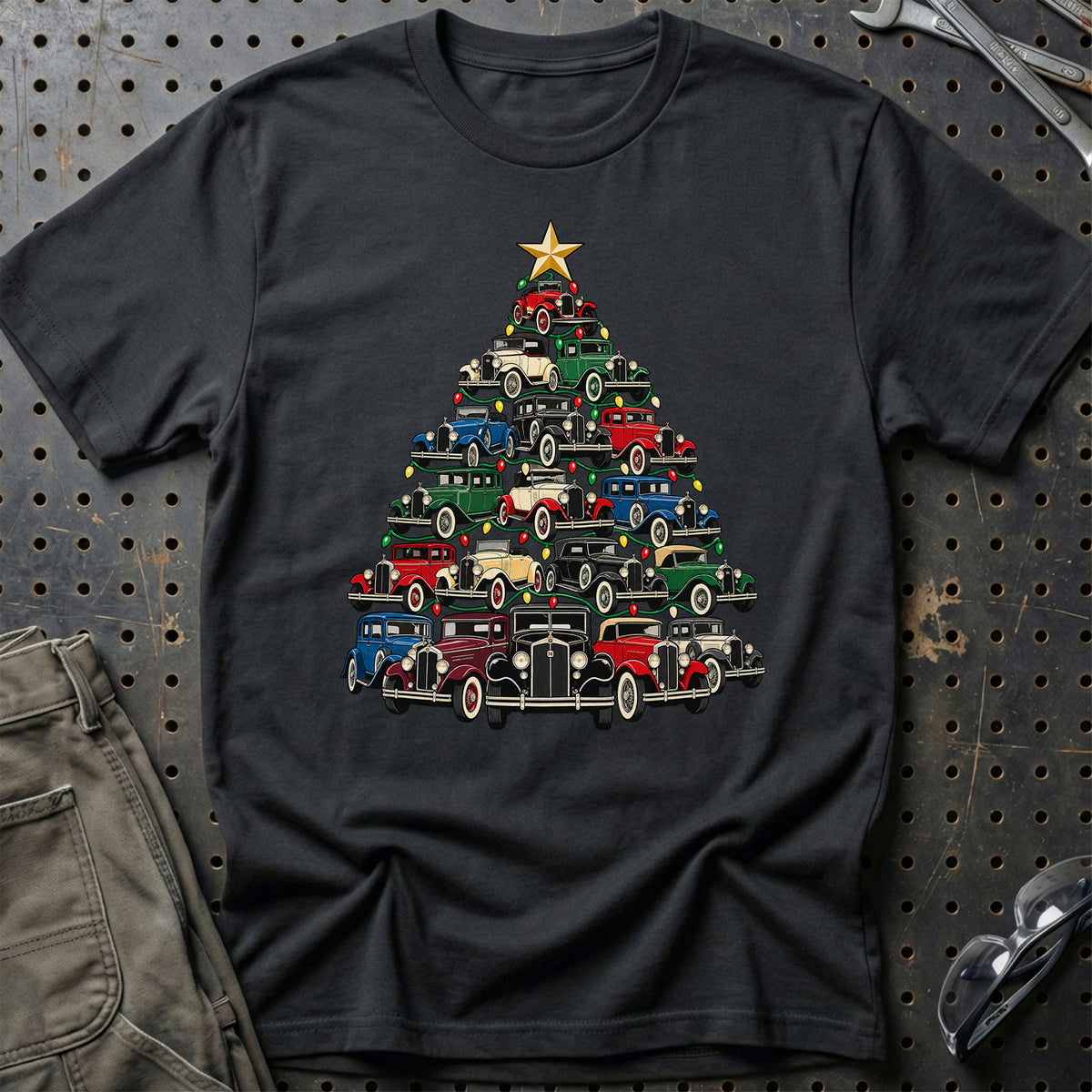 
Marmon Juletræ Christmas Tree Unisex T-Shirt – Sort – print foran