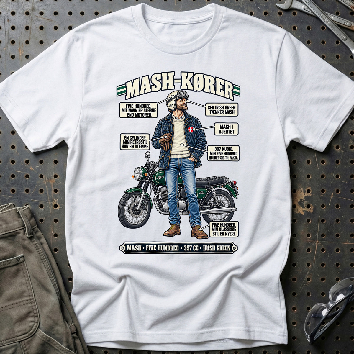 
Mash-Kører T-Shirt – Hvid