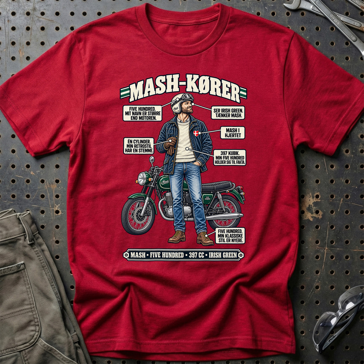 
Mash-Kører T-Shirt – Rød