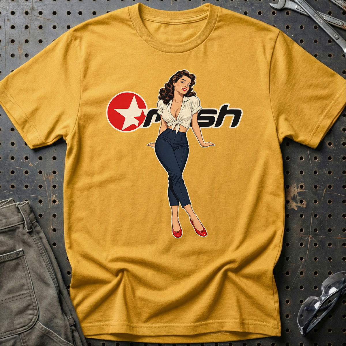 
Produktbillede af Mash Retro Pinup T-Shirt