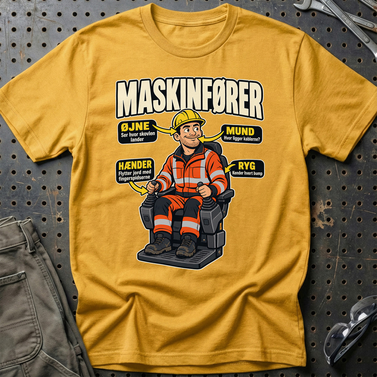
Produktbillede af Maskinfører – Anatomi T-Shirt