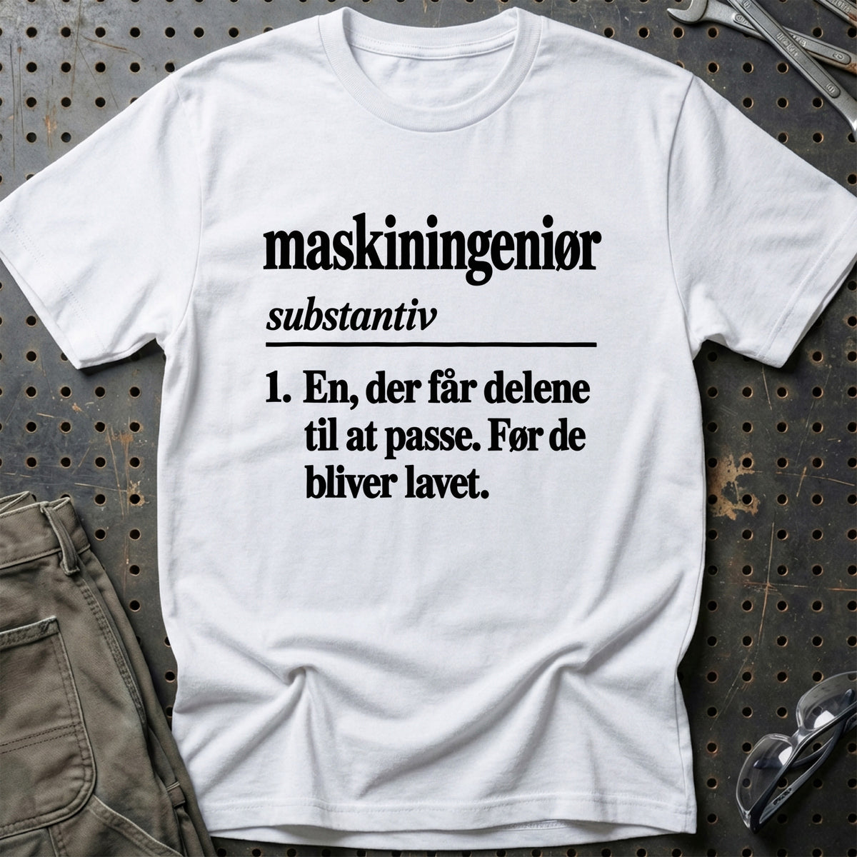 
Maskiningeniør – Definition T-Shirt – Hvid
