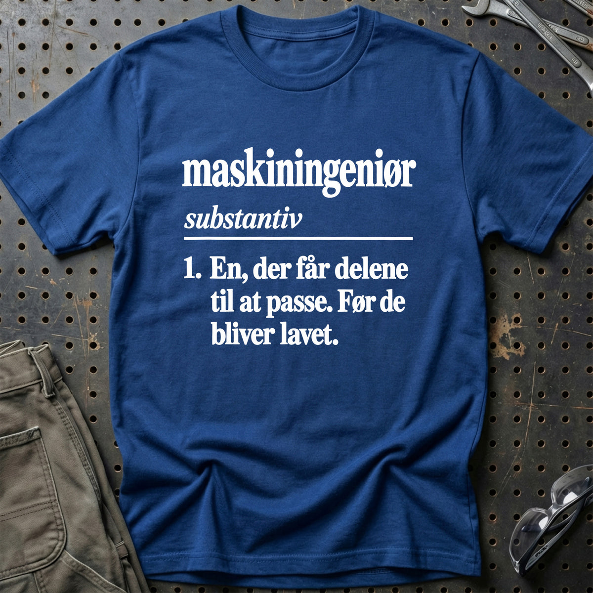 
Maskiningeniør – Definition T-Shirt – Blå Royal