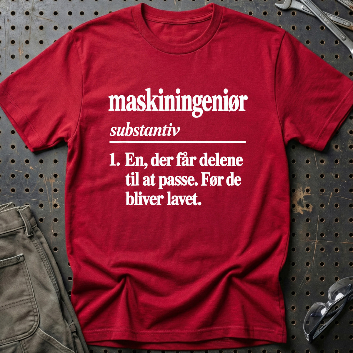 
Maskiningeniør – Definition T-Shirt – Rød