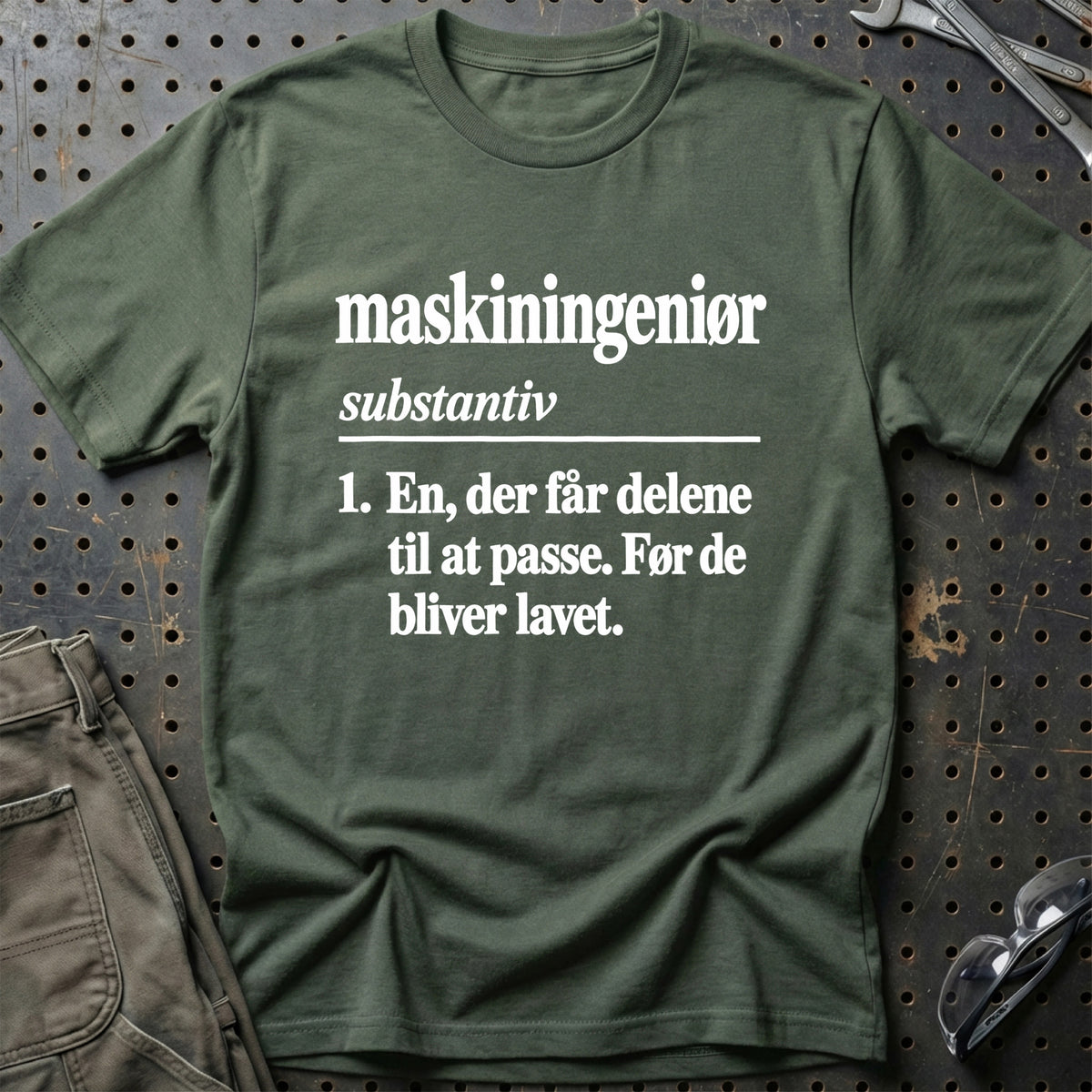 
Maskiningeniør – Definition T-Shirt – Grøn Militær