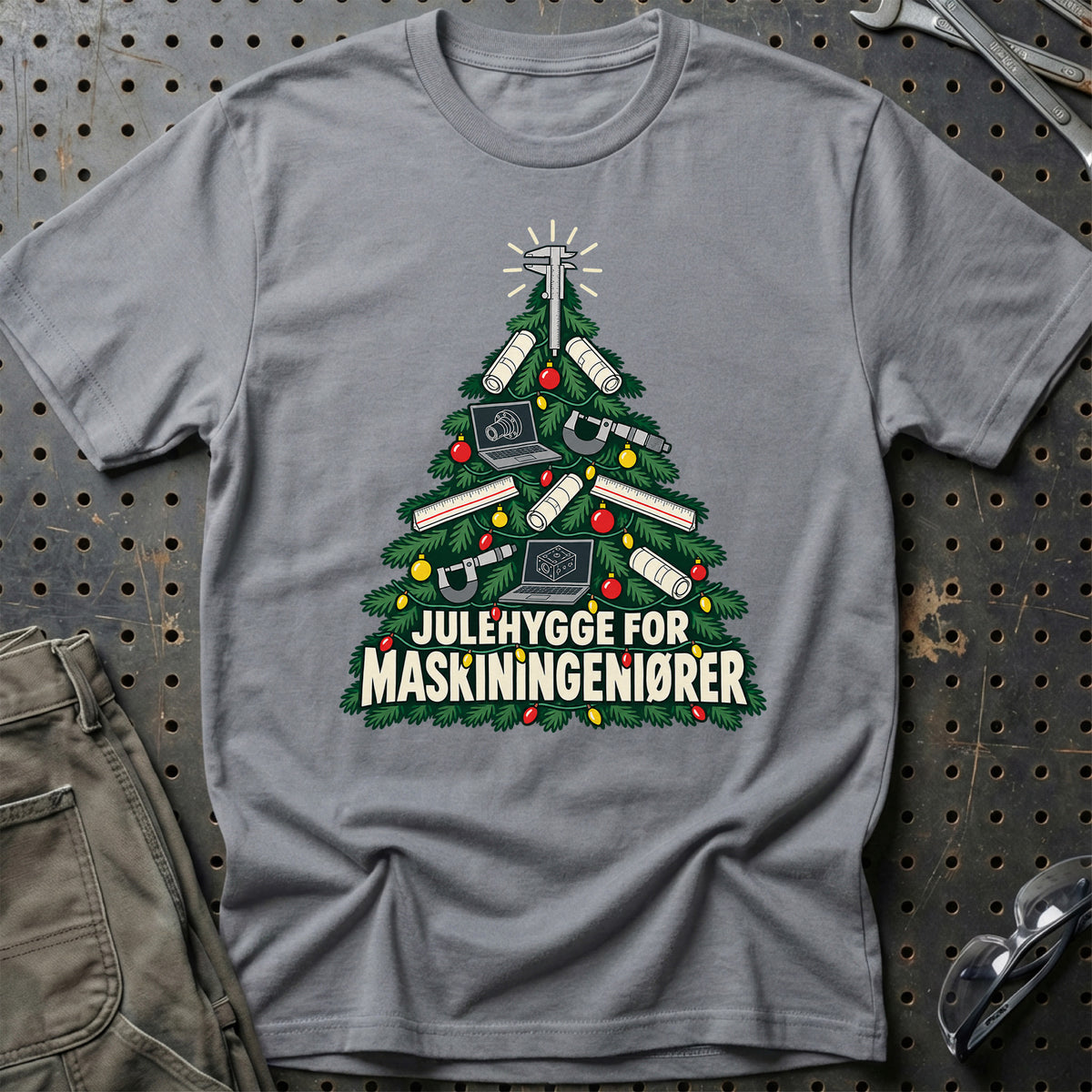 
Maskiningeniør – Julehygge – Unisex T-Shirt – Grå Sport