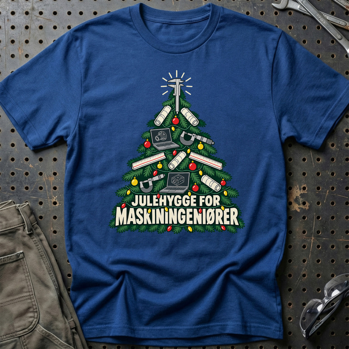 
Maskiningeniør – Julehygge – Unisex T-Shirt – Blå Royal