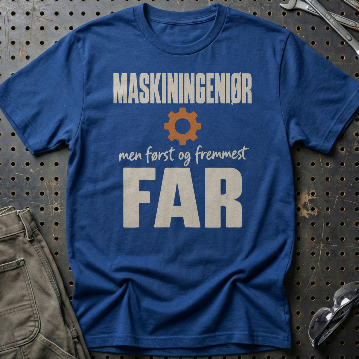 
Produktbillede af Maskiningeniør – Men Først Og Fremmest Far T-Shirt
