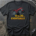 Massey Ferguson 135 “0 to 20… Eventually” T-Shirt-Beklædning-Massey Ferguson-Sort-S-Garage Culture Shop- garage - man cave - merchandise