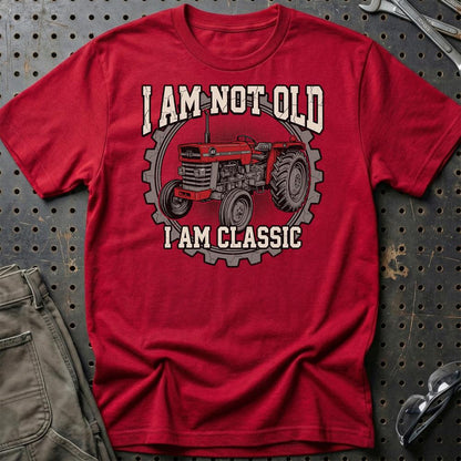 Massey Ferguson 165 I Am Not Old, I Am Classic - Unisex T-Shirt-Beklædning-Massey Ferguson-Rød-S-Garage Culture Shop- garage - man cave - merchandise