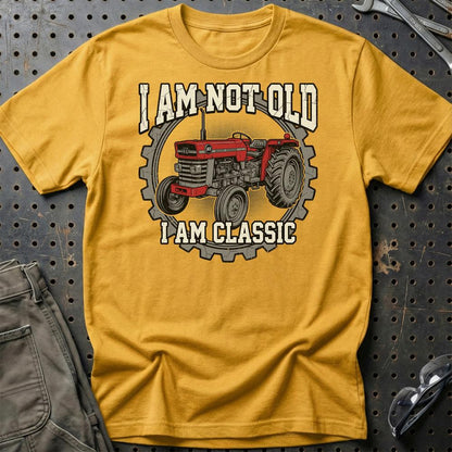 Massey Ferguson 165 I Am Not Old, I Am Classic - Unisex T-Shirt-Beklædning-Massey Ferguson-Guld-S-Garage Culture Shop- garage - man cave - merchandise