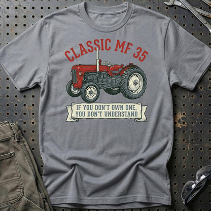 Massey Ferguson 35 Classic - Unisex T-Shirt-Beklædning-Massey Ferguson-Grå Sport-S-Garage Culture Shop- garage - man cave - merchandise
