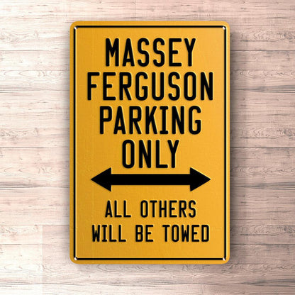 Massey Ferguson Parking Only Skilte, Musemåtte, Dørmåtte , Plakat-Parking skilte-Massey Ferguson-Garage Culture Shop- garage - man cave - merchandise