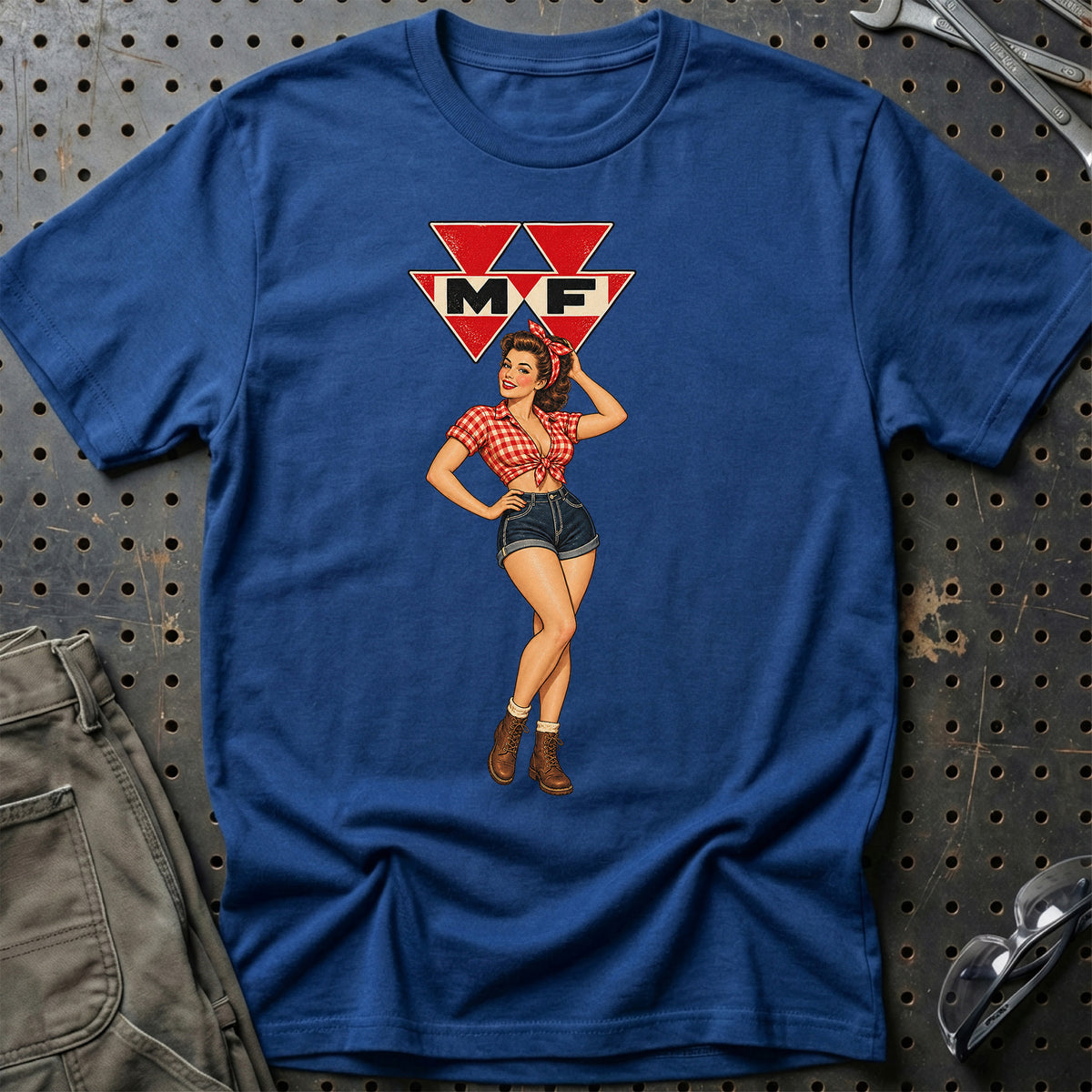 
Produktbillede af Massey Ferguson Retro Pinup T-Shirt