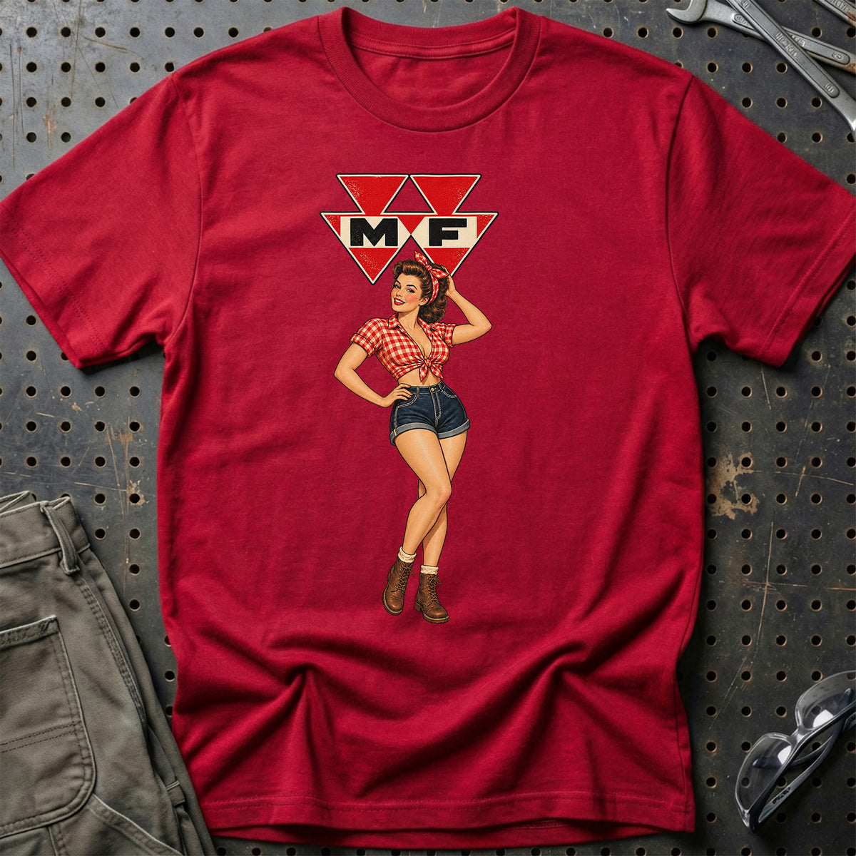 
Produktbillede af Massey Ferguson Retro Pinup T-Shirt