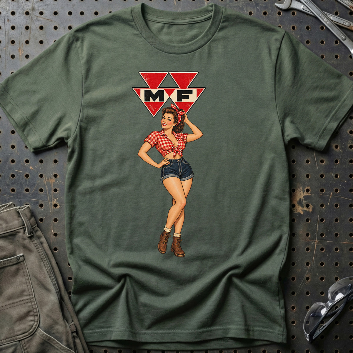 
Produktbillede af Massey Ferguson Retro Pinup T-Shirt