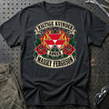 Massey Ferguson Rigtige Kvinder Kører – Roser og Flammer T-Shirt – Sort