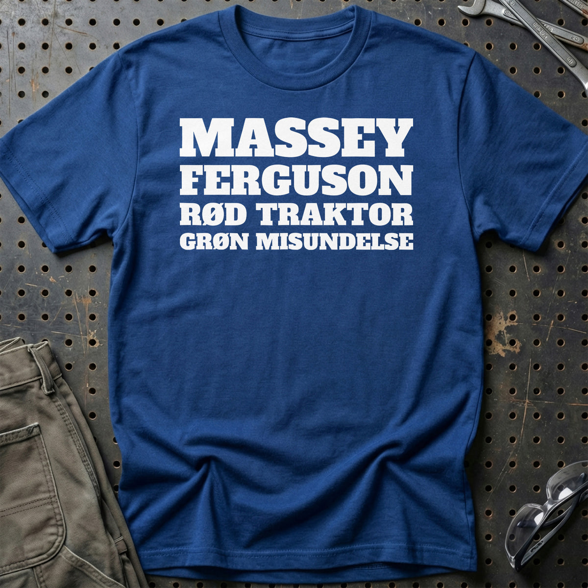 
Produktbillede af Massey Ferguson – Rød Traktor – Grøn Misundelse T-Shirt