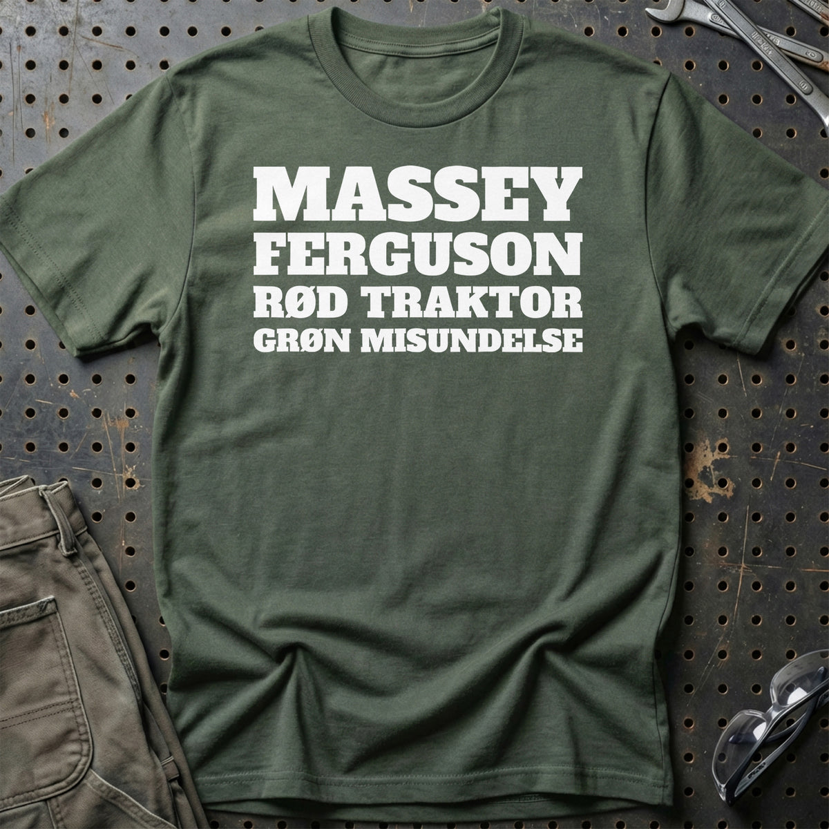 
Produktbillede af Massey Ferguson – Rød Traktor – Grøn Misundelse T-Shirt