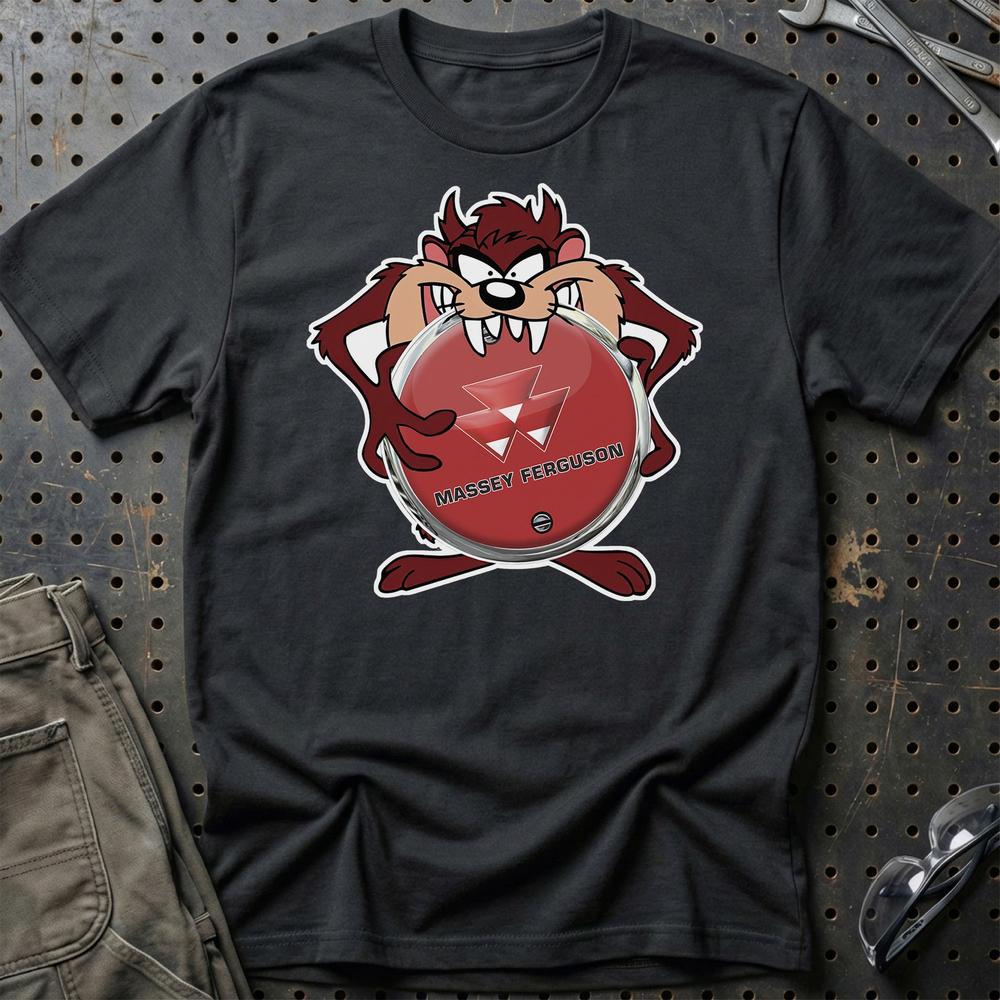 Massey Ferguson TAZ T-Shirt-Beklædning-Massey Ferguson-Sort-S-Garage Culture Shop- garage - man cave - merchandise