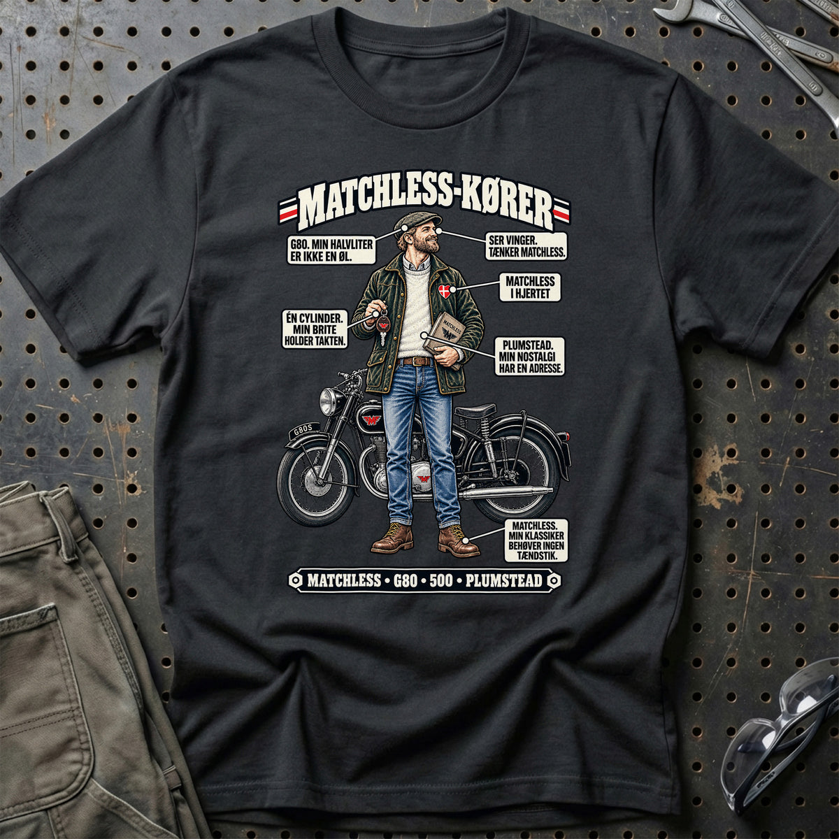 
Matchless-Kører T-Shirt – Sort