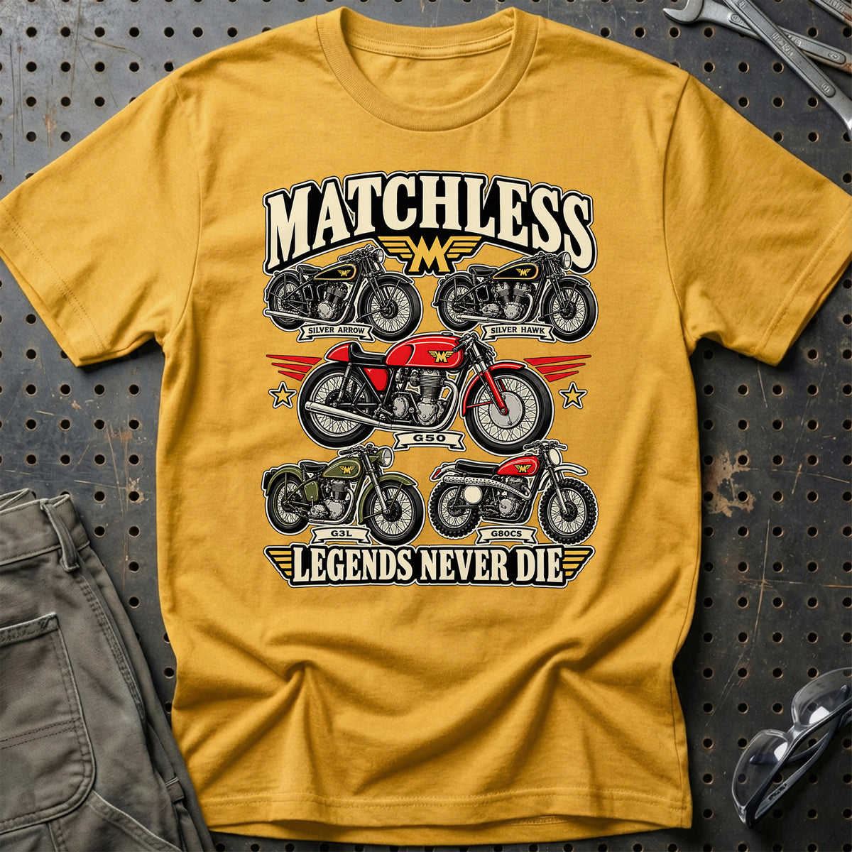 
Produktbillede af Matchless Legends Never Die T-Shirt