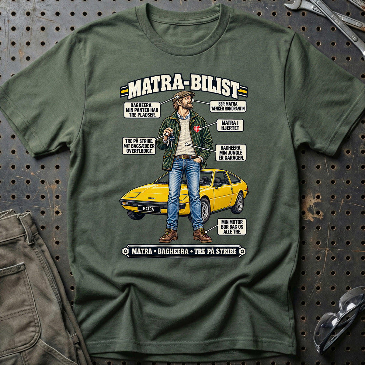 
Matra-Bilist T-Shirt – Grøn Militær