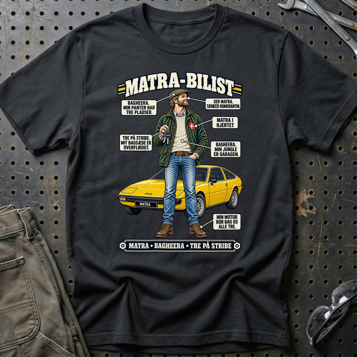 
Matra-Bilist T-Shirt – Sort