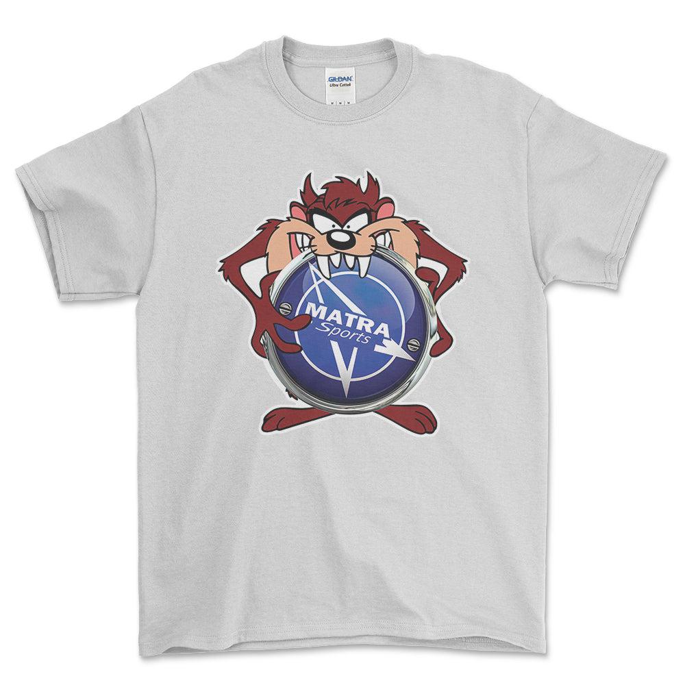 Matra TAZ Unisex T-Shirt , Bomuld-Beklædning-Matra-Hvid-S-Forside-Garage Culture Shop- garage - man cave - merchandise