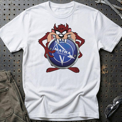 Matra TAZ Unisex T-Shirt , Bomuld-Beklædning-Matra-Hvid-S-Garage Culture Shop- garage - man cave - merchandise