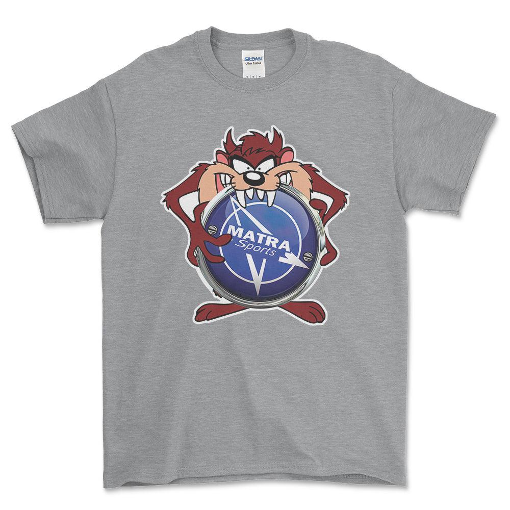 Matra TAZ Unisex T-Shirt , Bomuld-Beklædning-Matra-Grå Sport-S-Forside-Garage Culture Shop- garage - man cave - merchandise