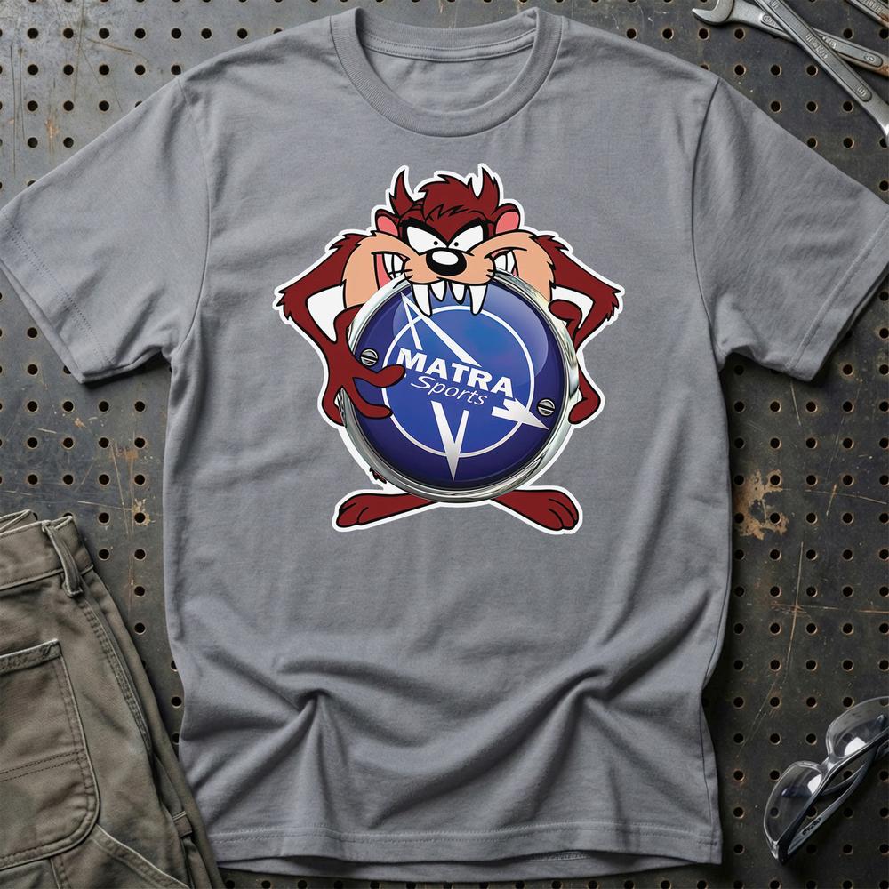 Matra TAZ Unisex T-Shirt , Bomuld-Beklædning-Matra-Grå Sport-S-Garage Culture Shop- garage - man cave - merchandise