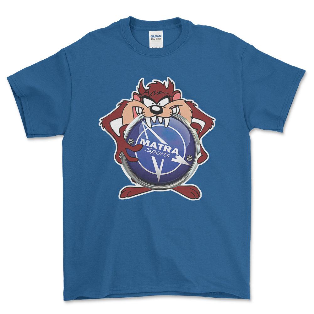 Matra TAZ Unisex T-Shirt , Bomuld-Beklædning-Matra-Blå Royal-S-Forside-Garage Culture Shop- garage - man cave - merchandise