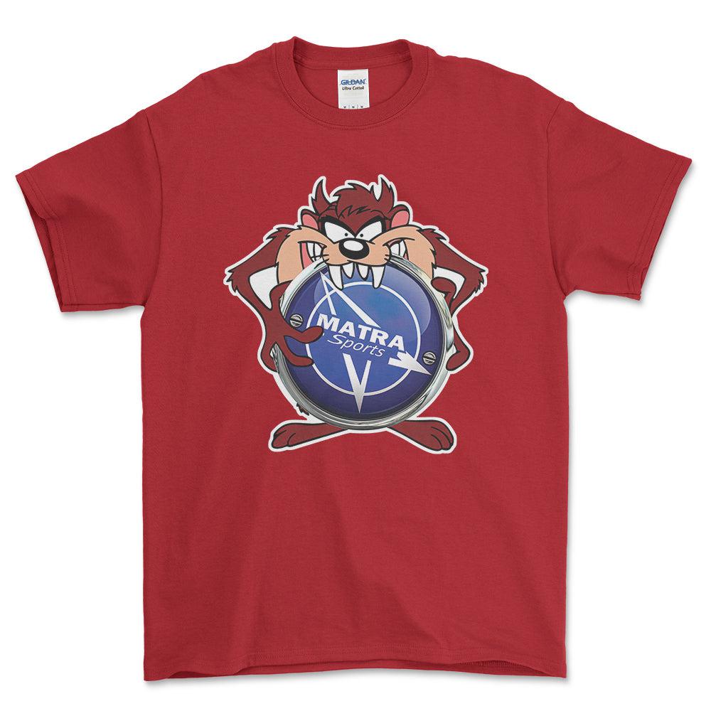 Matra TAZ Unisex T-Shirt , Bomuld-Beklædning-Matra-Rød-S-Forside-Garage Culture Shop- garage - man cave - merchandise