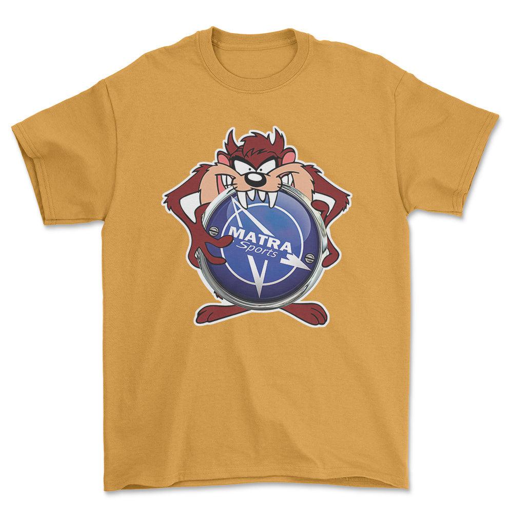 Matra TAZ Unisex T-Shirt , Bomuld-Beklædning-Matra-Guld-S-Forside-Garage Culture Shop- garage - man cave - merchandise