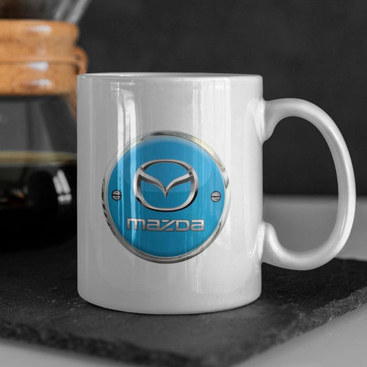 Mazda Keramisk Krus-Krus-Mazda-Hvid keramisk krus-Garage Culture Shop- garage - man cave - merchandise